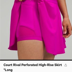 Lululemon court rival perforated skirt Long